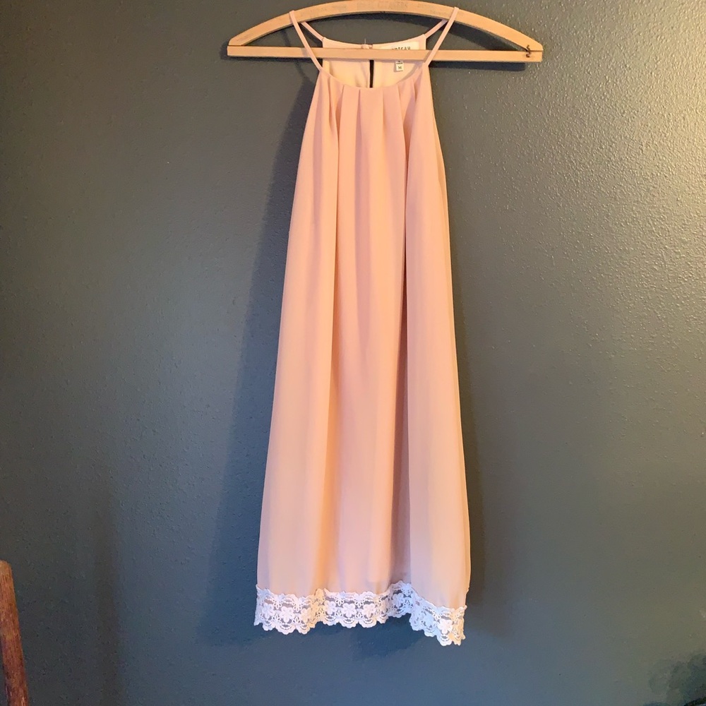 Monteau Peach Sleeveless Dress